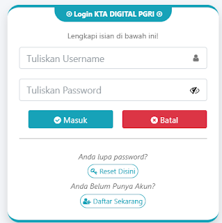 Register PGRI Berau - Persatuan Guru Republik Indonesia Cabang Berau